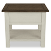 Baxter 24” Country-Style End Table with Storage – Mocha | Table de bout Baxter de 24 po de style champêtre avec rangement - moka