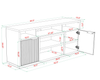 Brenner 64" TV Stand with Storage and Cable Management for TVs up to 60" - Charcoal | Meuble pour téléviseur Brenner de 64 po avec rangement et système de gestion des câbles pour téléviseurs jusqu’à 60 po - anthracite