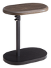 Cedric 18" Adjustable Accent Table – Walnut Oak and Black | Table d’appoint réglable Cedric de 18 po - chêne noyer et noir