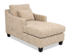 Made in Canada Sofa Lab Customizable 36" Fabric Accent Chaise with Wood Legs – Plush Parchment  | Fauteuil long d’appoint personnalisable de Sofa Lab de 36 po fabriqué au Canada en tissu avec pattes en bois - Plush Parchment