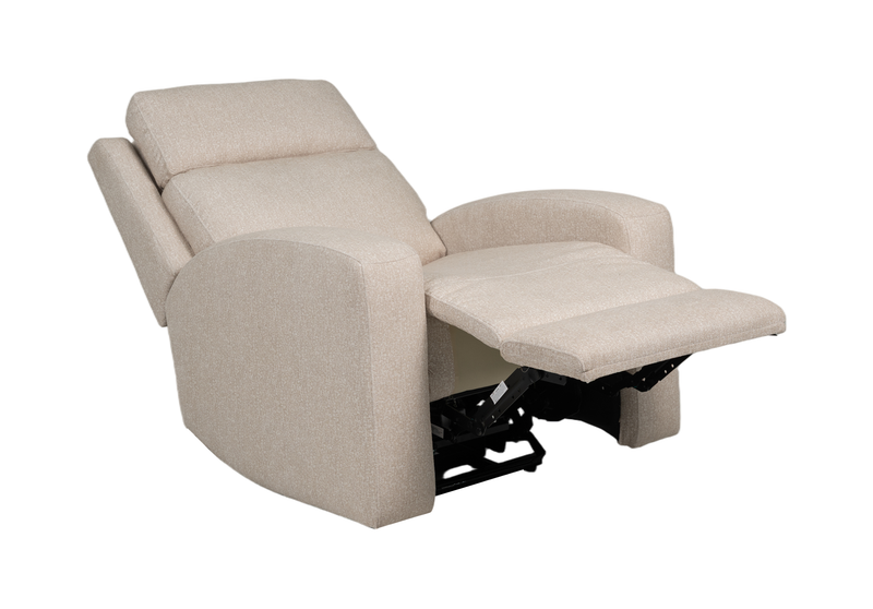 Charlotte 36.6” Fabric Auto Glider Power Reclining Chair with Power Headrest - Sand 