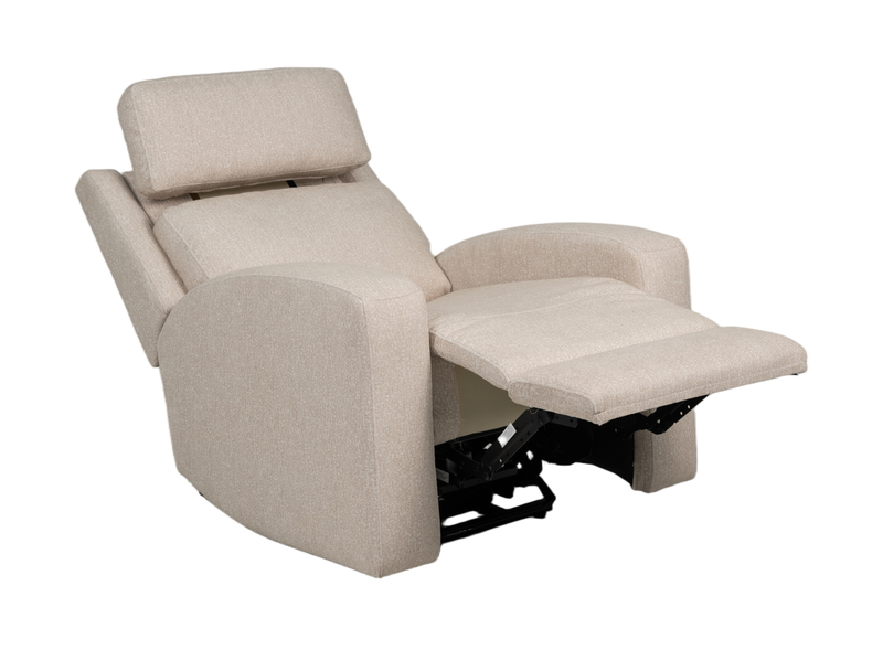 Charlotte 36.6” Fabric Auto Glider Power Reclining Chair with Power Headrest - Sand 