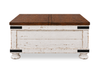 Croft 36” Country-Style Lift-Top Coffee Table with Storage - Mocha | Table à café Croft de 36 po de style champêtre avec dessus relevable et rangement - moka