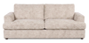 Made in Canada Customizable Sofa Lab Curve 86" Fabric Condo Sofa  – Plush Parchment | Sofa personnalisable Curve de Sofa Lab de 86 po de format condo fabriqué au Canada en tissu - Plush Parchment
