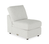 Made in Canada Customizable Sofa Lab Curve 24" Armless Fabric Chair – Teddy Riverrock | Fauteuil sans accoudoirs personnalisable Curve de Sofa Lab de 24 po fabriqué au Canada en tissu Teddy - Teddy Riverrock
