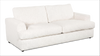 Made in Canada Customizable Sofa Lab Curve 88" Fabric Sofa Bed - Teddy Snow | Sofa-lits personnalisable Curve de Sofa Lab de 88 po fabriqué au Canada en tissu - Teddy Snow