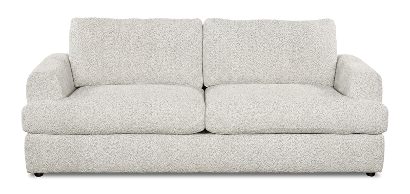 Made in Canada Customizable Sofa Lab Curve 88\" Fabric Sofa Bed - Teddy Riverrock