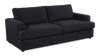 Made in Canada Customizable Sofa Lab Curve 88\" Fabric Sofa Bed - Teddy Raven