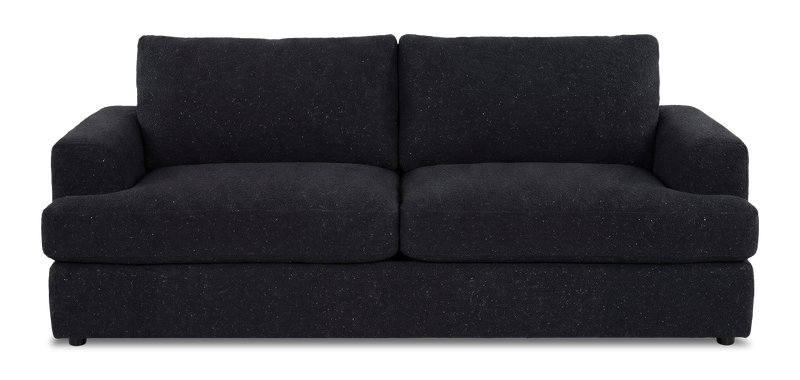 Made in Canada Customizable Sofa Lab Curve 88\" Fabric Sofa Bed - Teddy Raven