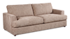 Made in Canada Customizable Sofa Lab Curve 88\" Fabric Sofa Bed - Chenille Praline