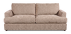 Made in Canada Customizable Sofa Lab Curve 88" Fabric Sofa Bed - Chenille Praline | Sofa-lits personnalisable Curve de Sofa Lab de 88 po fabriqué au Canada en tissu - Chenille Praline