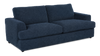 Made in Canada Customizable Sofa Lab Curve 88\" Fabric Sofa Bed - Chenille Pacific