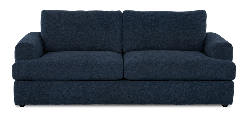 Made in Canada Customizable Sofa Lab Curve 88\" Fabric Sofa Bed - Chenille Pacific