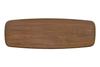 Deco 48” Modern Oval Sofa Table with Shelf - Walnut | Table de salon ovale moderne Deco de 48 po avec tablette - noyer