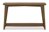 Deco 48” Modern Oval Sofa Table with Shelf - Walnut | Table de salon ovale moderne Deco de 48 po avec tablette - noyer
