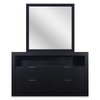 Delta Bedroom Dresser Mirror - Black | Miroir de commode de chambre à coucher Delta - noir