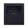 Delta Bedside 1-Drawer Nightstand with Storage Shelf, 22"W x 24"H - Black | Table de nuit Delta de 22 po (l) x 24 po (H) à 1 tiroir avec tablette de rangement - noire