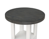 Dena 20” Modern Round End Table – Dove Grey | Table de bout ronde moderne Dena de 20 po - gris tourterelle