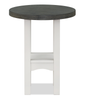 Dena 20” Modern Round End Table – Dove Grey | Table de bout ronde moderne Dena de 20 po - gris tourterelle