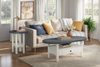 Dena 20” Modern Round End Table – Dove Grey | Table de bout ronde moderne Dena de 20 po - gris tourterelle