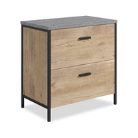 Dexter 30” 2-Drawer Lateral Filing Cabinet – Prime Oak 