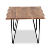 Dillion 45” Industrial Coffee Table with Iron Hairpin Legs – Natural Acacia | Table à café industrielle Dillon de 45 po avec pattes de style épingle en fer - acacia naturel