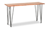 Dillon 45” Industrial Sofa Table with Iron Hairpin Legs – Natural Acacia