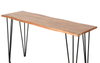Dillion 45” Industrial Sofa Table with Iron Hairpin Legs – Natural Acacia | Table de salon industrielle Dillon de 45 po avec pattes de style épingle en fer - acacia naturel
