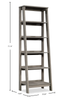 Dixon 23.54” Modern 5-Shelf Bookcase – Mystic Oak | Bibliothèque moderne Dixon de 23,54 po à 5 tablettes - chêne mystique
