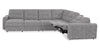 Scott Living Elevate Modular 6-Piece Left-Facing Chenille Fabric Power Reclining and Sliding Sectional - Grey | Sofa sectionnel modulaire à coulissement et inclinaison électriques de gauche Elevate de Scott Living 6 pièces en tissu de chenille - gris