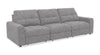 Scott Living Elevate Modular 115\" Chenille Fabric Sofa with Power Sliding - Grey