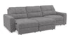 Scott Living Elevate Modular 115" Chenille Fabric Sofa with Power Sliding - Grey | Sofa modulaire Elevate de Scott Living de 115 po en tissu en chenille avec coulissement électrique - gris
