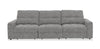 Scott Living Elevate Modular 115" Chenille Fabric Sofa with Power Sliding - Grey | Sofa modulaire Elevate de Scott Living de 115 po en tissu en chenille avec coulissement électrique - gris