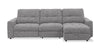 Scott Living Elevate Modular 3-Piece Right-Facing Chenille Fabric Power Reclining and Sliding Sectional - Grey | Sofa sectionnel modulaire à coulissement et inclinaison électriques de droite Elevate de Scott Living 3 pièces en tissu de chenille - gris