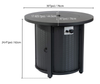 Ember Fire Pit Table, 30"W, 40,000 BTU, Propane, Metal | Foyer-table à gaz propane Ember de 30 po (L) et de 40 000 BTU en métal