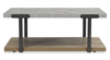 Felicity 44” Rectangular Coffee Table with Shelf and Casters – Grey | Table à café rectangulaire Felicity de 44 po avec tablette et roulettes - grise