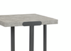 Felicity 22” Square End Table with Shelf - Grey | Table de bout carrée Felicity de 22 po avec tablette - grise