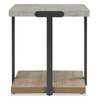 Felicity 22” Square End Table with Shelf - Grey | Table de bout carrée Felicity de 22 po avec tablette - grise