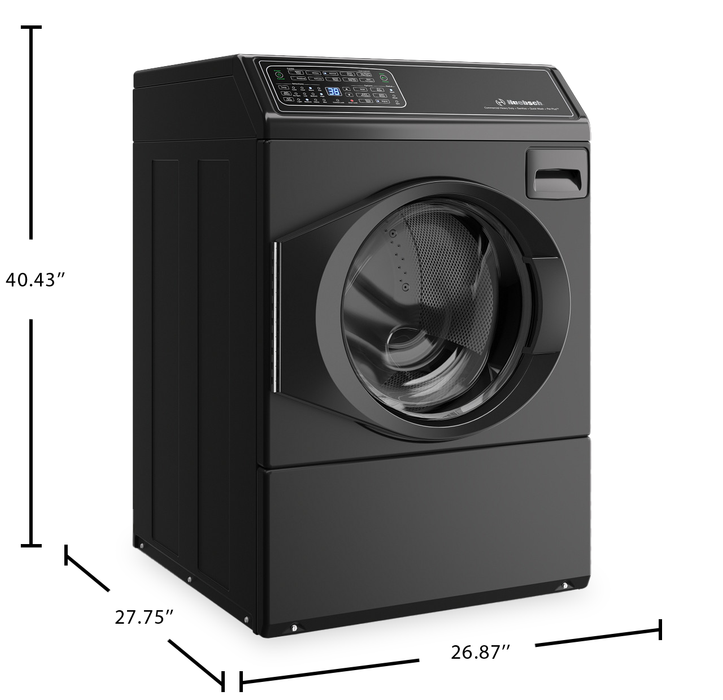 Huebsch® 3.5 Cu. Ft. Front Load Washer with Pet Plus™ - Matte Black - FF7111BN