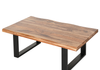 Fletcher 45” Contemporary Coffee Table with Iron Frame - Brownstone | Table à café contemporaine Fletcher de 45 po avec armature en fer - grès brun