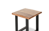 Fletcher 24” Contemporary End Table with Iron Frame - Brownstone | Table de bout contemporaine Fletcher de 24 po avec armature en fer - grès brun
