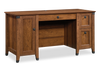 Forge 59.06" Office Desk with 3 Drawers and Cable Management – Washington Cherry | Bureau Forge de 59,06 po à 3 tiroirs avec système de gestion des câbles - cerisier de Washington