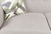 Kort & Co. Freeman 2-Piece Linen-Look Fabric Sectional with Wood Legs – Dove White | Sofa sectionnel Freeman de Kort & Co. 2 pièces po en tissu d’apparence lin avec pattes en bois - blanc colombe