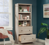 Goodwin 29.06” Modern 2-Shelf Bookcase with Drawers – Chalked Chestnut | Bibliothèque moderne Goodwin de 29,06 po à 2 tablettes avec tiroirs - marron blanchi