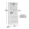 Goodwin 29.06” Modern 2-Shelf Bookcase with Drawers – Select Cherry | Bibliothèque moderne Goodwin de 29,06 po à 2 tablettes avec tiroirs - cerisier raffiné