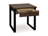 Griffin 23.5” Contemporary End Table with Storage – Dark Brown | Table de bout contemporaine Griffin de 23,5 po avec rangement - brun foncé