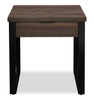 Griffin 23.5” Contemporary End Table with Storage – Dark Brown | Table de bout contemporaine Griffin de 23,5 po avec rangement - brun foncé
