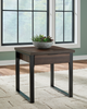 Griffin 23.5” Contemporary End Table with Storage – Dark Brown | Table de bout contemporaine Griffin de 23,5 po avec rangement - brun foncé