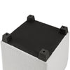 Halifax 14.75” Fabric Storage Ottoman – Light Grey | Pouf de rangement Halifax de 14,75 po en tissu - gris clair