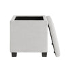 Halifax 14.75” Fabric Storage Ottoman – Light Grey | Pouf de rangement Halifax de 14,75 po en tissu - gris clair